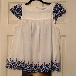 Madewell floral blouse
